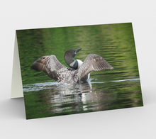 Load image into Gallery viewer, Loon greeting card, set of 3